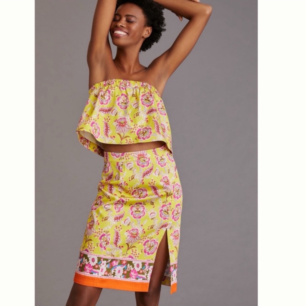NWT Anthropologie Maeve Two-Piece Set Top & Skirt, size 8